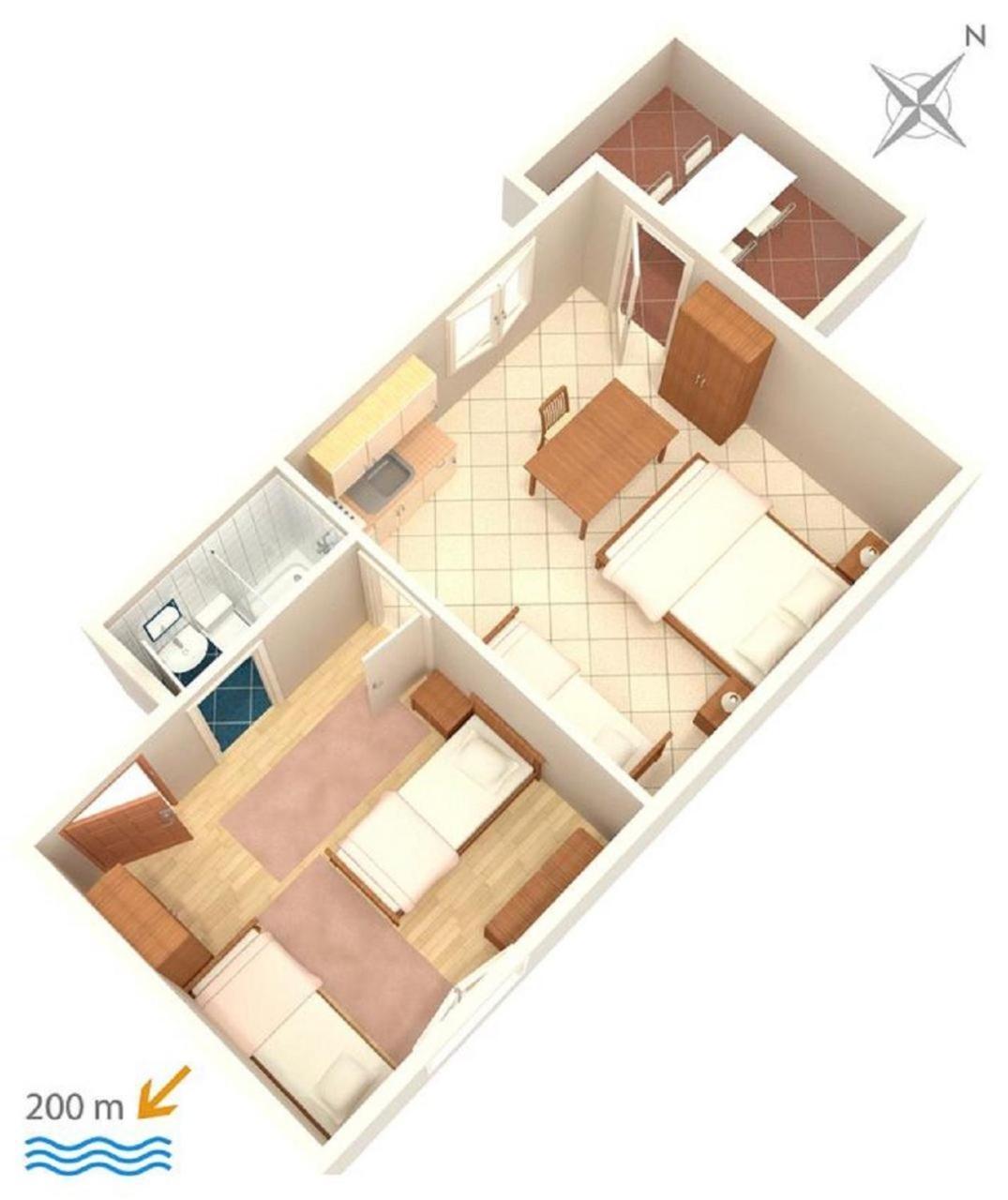Apartments Zdravko - 150 M From Sandy Beach Duće Eksteriør bilde